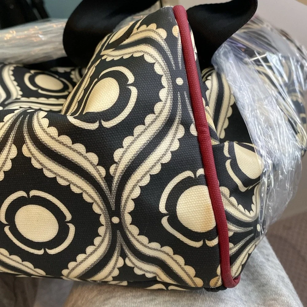 Petunia Pickle Bottom Black/Off White Geometric Backpack computer or diaper bag